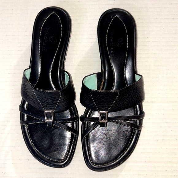 Cole Haan Nike Air black leather sandals size 7 - Picture 1 of 8
